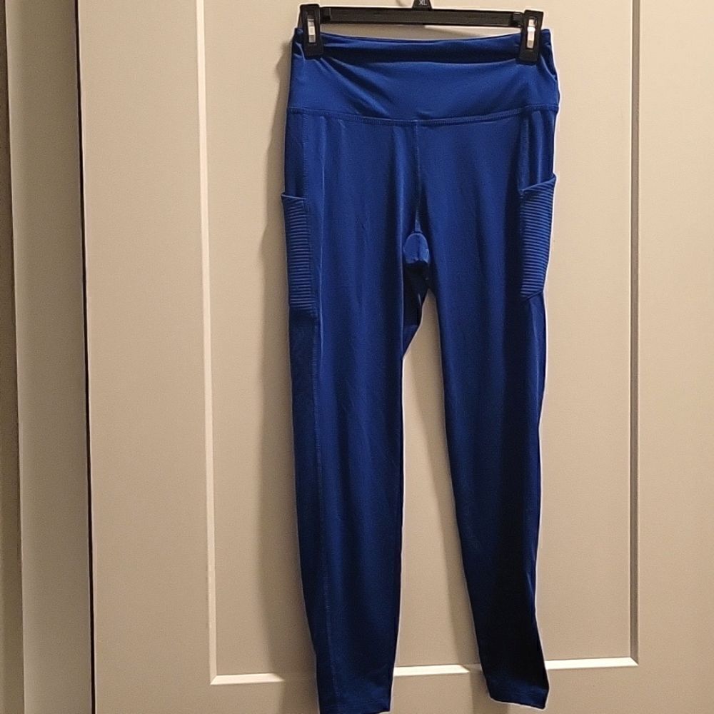 Tahari Sport Leggings Blue Small
